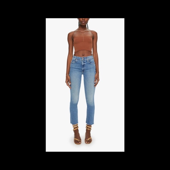 Mother The Midrise Dazzler Ankle Fray Jeans Riding the Cliffside Size 27 NWT - Picture 3 of 16